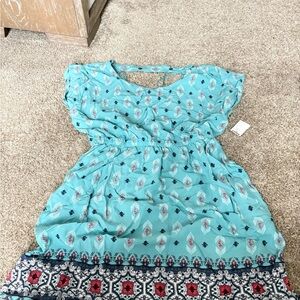 Blue Patterned Dress